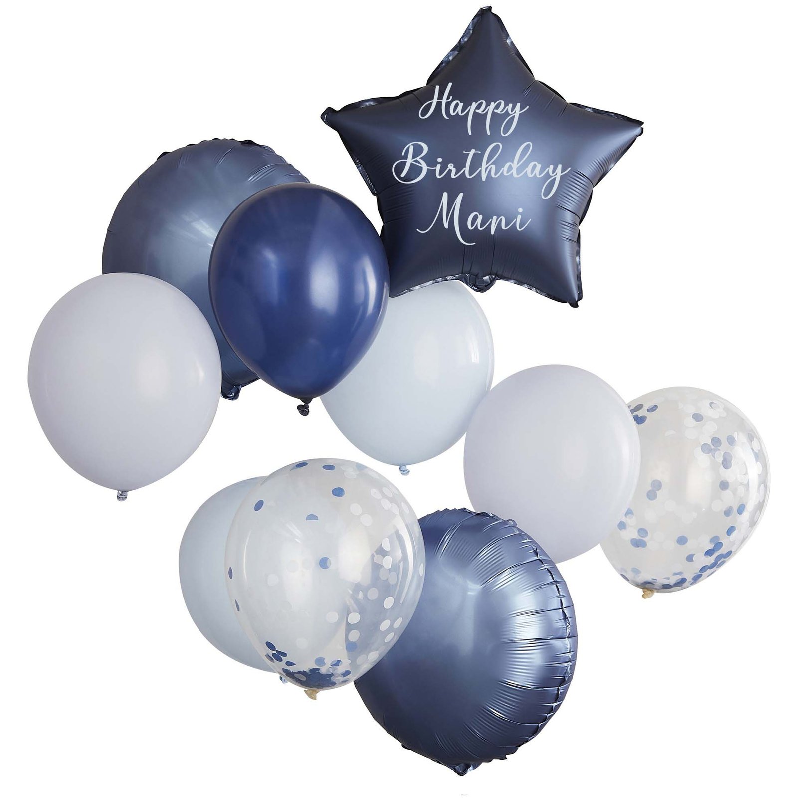 Birthday Ballon Bouquet Blue