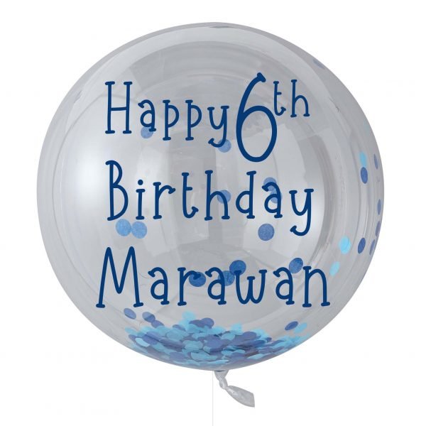 personalized Birthday Bubble balloon