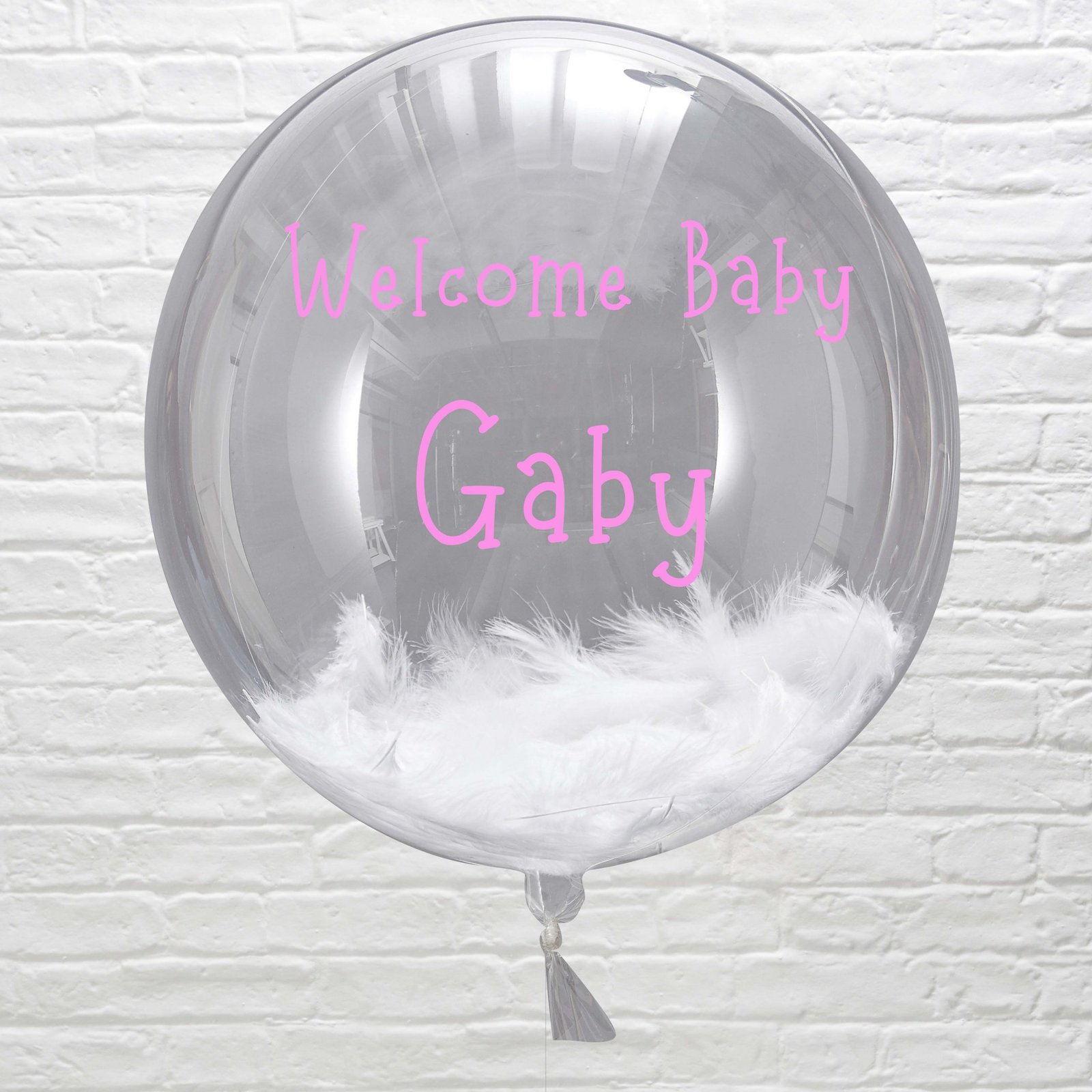Personalized welcome baby balloon