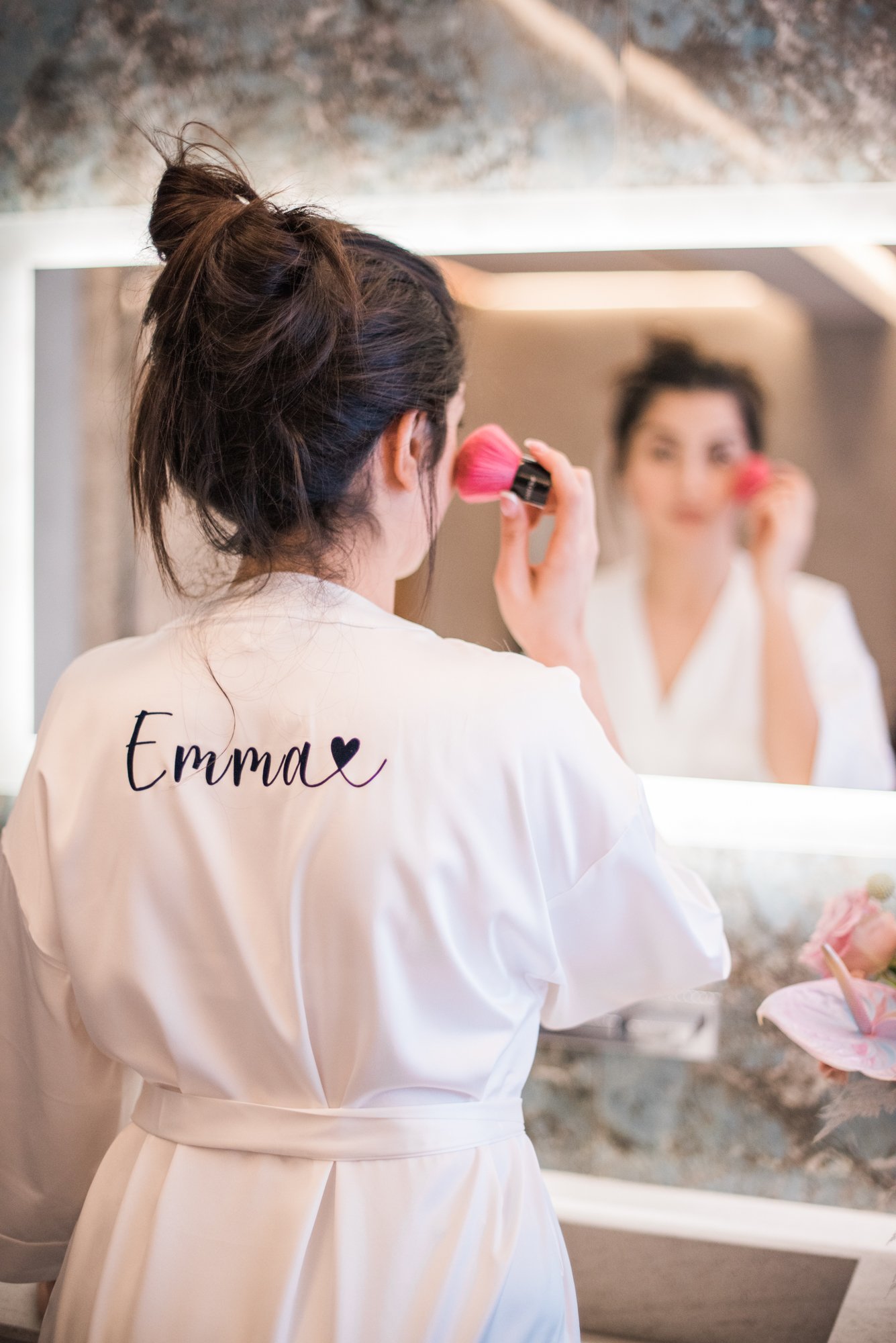 Personalized Satin Bathrobe satin bathrobe