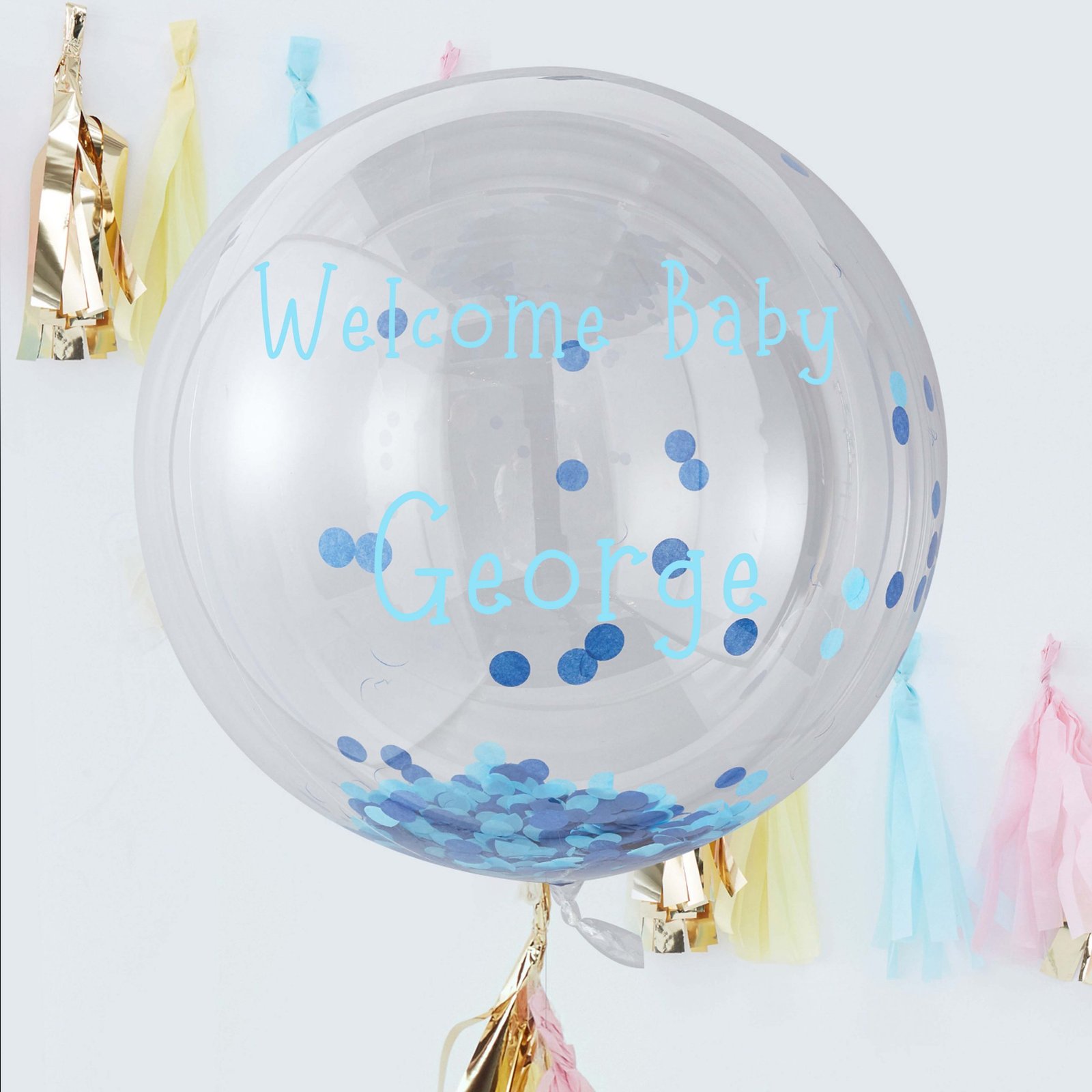Welcome baby bubble ballon Amelie & geor Personalized balloon UAE