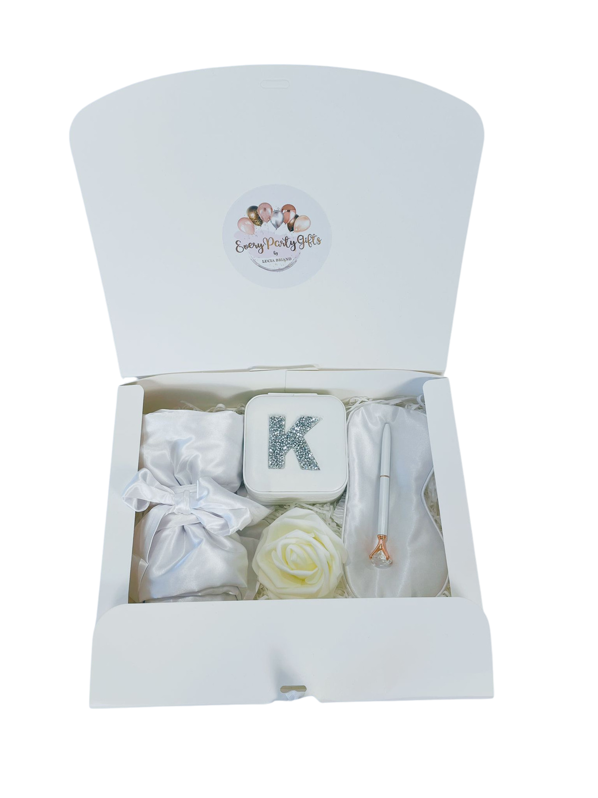 Personalized Gift box Ivory rose Personalized Gift Box