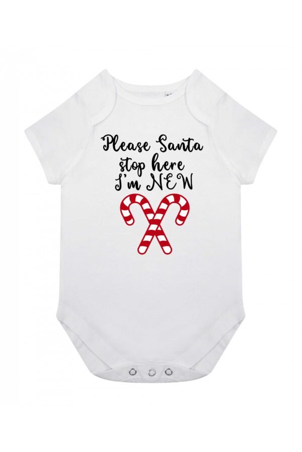 Christmas baby suit santa please stop here