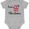 Personalised christmas babygrow