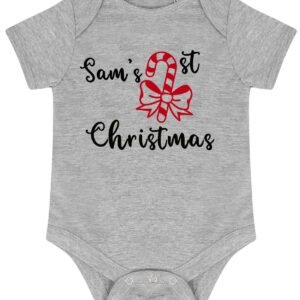 Personalised christmas babygrow