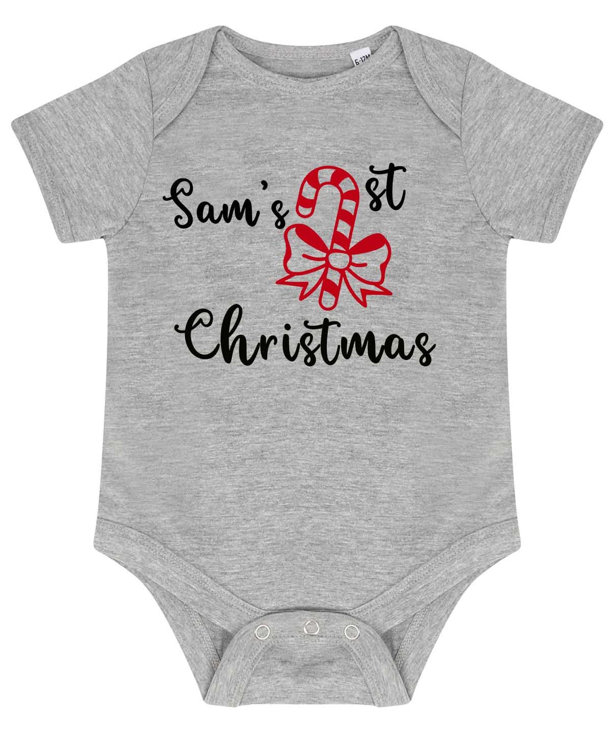 Personalised babygrow for christmas Personalised christmas babygrow