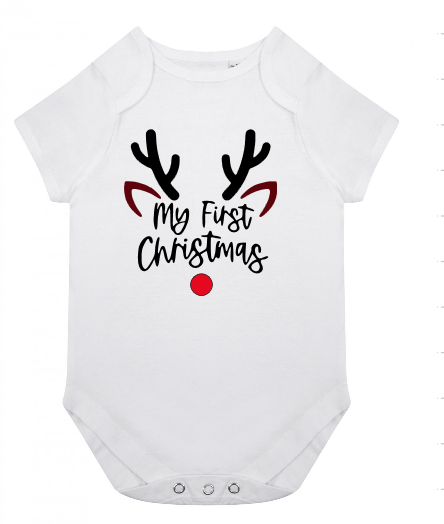 baby my 1st christmas bodysuit 1st christmas bidysuit