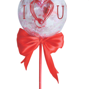 Chocolate filled lollipop