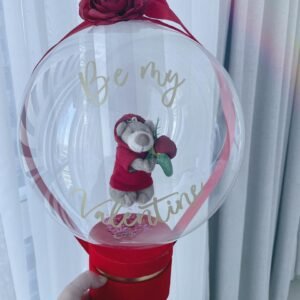 Teddy in a balloon keychain chocolates