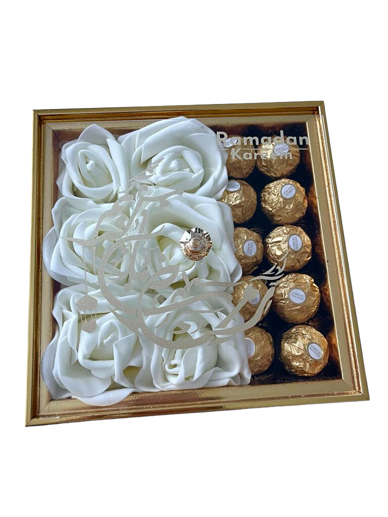 Ramadan chocolates and roses gift Ramadan chocolates and roses gift