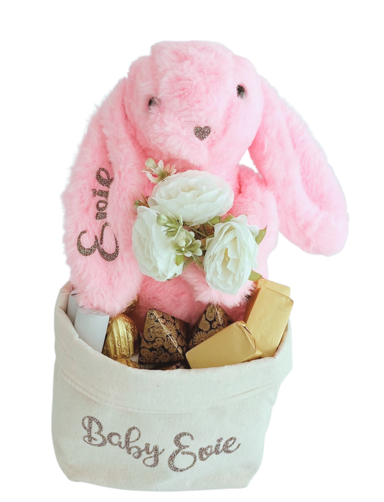 toy and chocolates Personalised bunny and chocolates