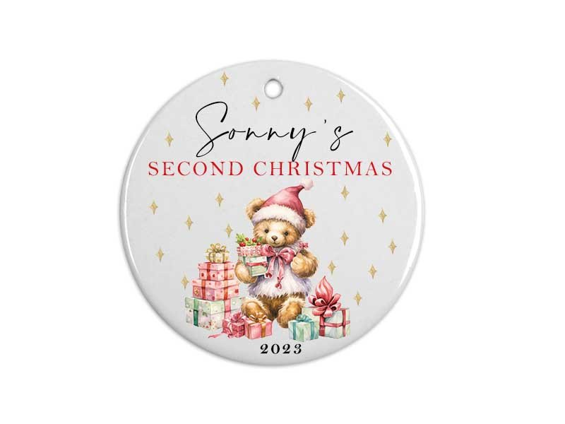 Vintage ornament Personalised christmas ornament