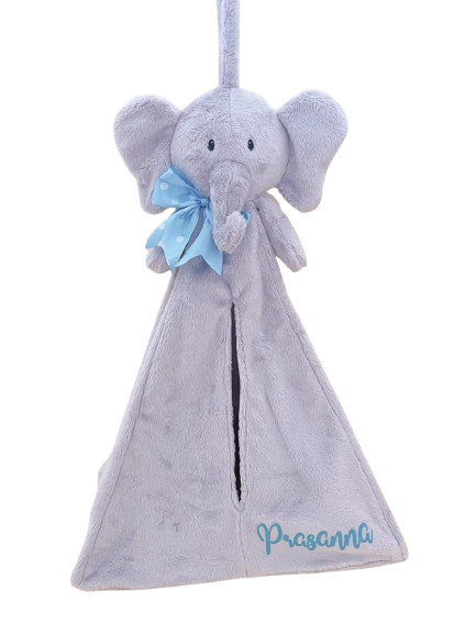 elephant_storage- Personalized Plushie Baby Storage